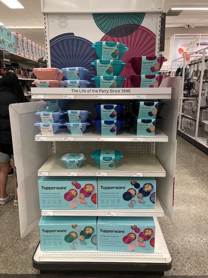 Tupperware is now selling at Target