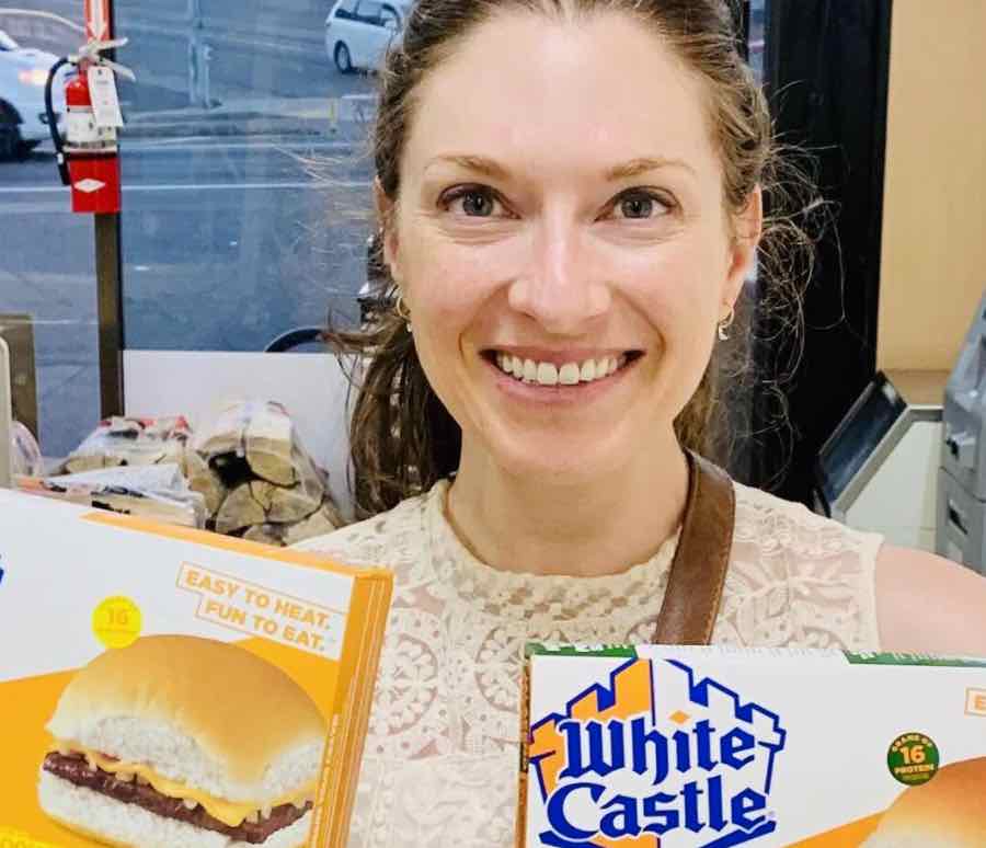 Erin and Laptop Go to White Castle Erin Bosik